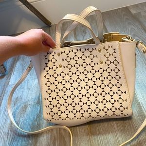 Lightly used Ann Taylor small white bag